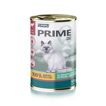 PRIME PUPIL Prime Mokra Pasja Hrana, Govedina in Jetra - 400g