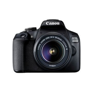 CAN Canon EOS 2000D DSLR fotoaparat + objektiv 18-55mm, 24.1 MP CMOS