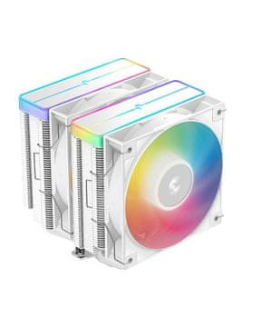 DEEPCOOL DeepCool AG620 WH ARGB V2 CPU hladilnik, bel, 2x 120mm ventilatorja