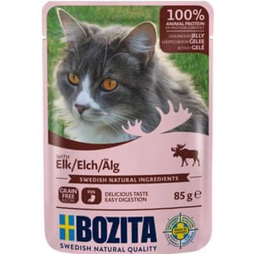 Bozita BOZITA Mokra hrana za mačke, los, 85g