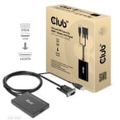 Club 3D Club 3D CAC-1521 VGA in USB-A na HDMI pretvornik, 0.6m, črn