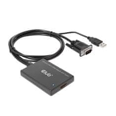 Club 3D Club 3D CAC-1521 VGA in USB-A na HDMI pretvornik, 0.6m, črn