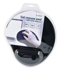 GEM Gembird MP-GEL-BLACK Podloga za miško z gel blazinico, Črna