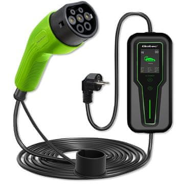 Qoltec Qoltec polnilnik za EV 3.5kW Tip 2, 230V, LCD, 5m kabel
