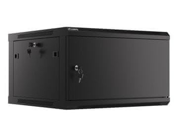 slomart Lanberg WF01-6606-00B omara za montažo na steno 6U, črna