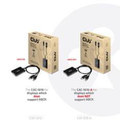 Club 3D CLUB3D CAC-1071 adapter DisplayPort na DVI-D Dual Link, črn