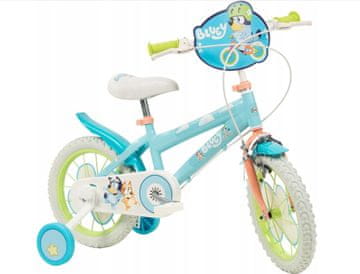 Bicycle Otroško kolo Toimsa BLUEY 14" - modra, s stranskimi koleščki