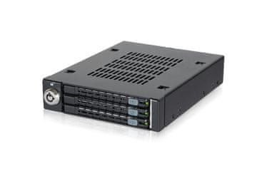 slomart Icy Dock MB993SK-B vgradni panel za diske 2.5"/3.5", črn
