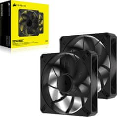 Corsair Corsair RS140 MAX PWM računalniški ventilator 140mm, črn