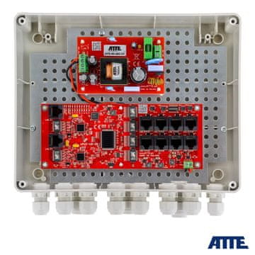 slomart AT3 IP-8-20-L2 8-portni PoE stikalni modul za 8 IP kamer, zunanji IP65