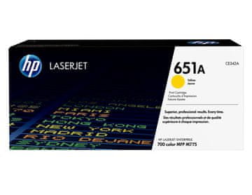 HP 651A Rumeni original toner za LaserJet, CE342A