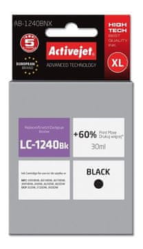 ActiveJet Activejet AB-1240BNX črn (nadomestni za Brother LC1240BK/1220BK), 30 ml