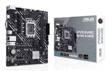 slomart ASUS PRIME H610M-K ARGB matična plošča, Intel H610, LGA 1700