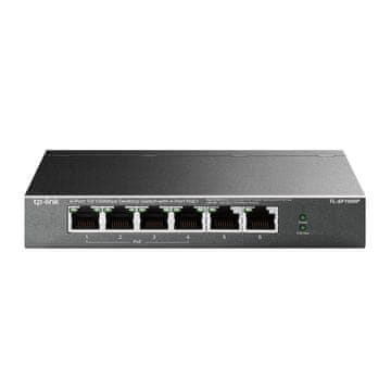 slomart TP-Link TL-SF1006P neupravljano omrežno stikalo, Fast Ethernet, PoE, črno