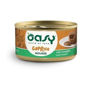 Oasy OASY Caprice Mousse zajec - mokra hrana za mačke, 85g