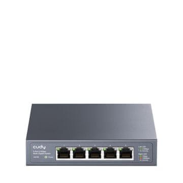 Cudy CUDY HS105 Unmanaged 5-port omrežni stikalo, kovinsko, črno