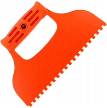 Kubala Plastični lopatica za kit 235 mm zob 6x6 mm 0703
