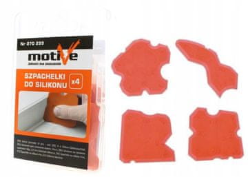shumee Motive silikonske lopatice za glajenje fug, 4-delni komplet 070 299