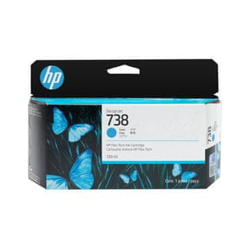 HP 738 Ink Cartridge, 130 ml, Cyan