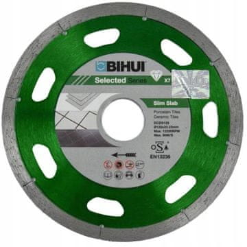 shumee Bihui segmentirani disk ZA rezanje ploščic ozek 125 mm DCDS125