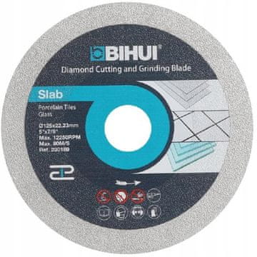 shumee Diamantni disk Bihui za rezanje in obdelavo porcelanskega stekla 125MM DPG125