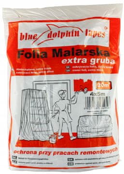 Blue Dolphin MODRI DELFIN ekstra debela folija za slikanje 4x5m
