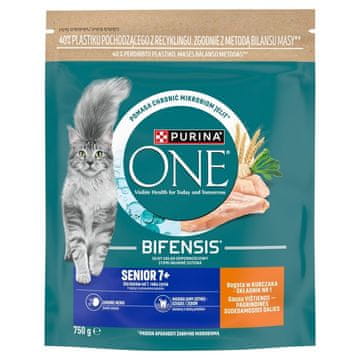 Purina PURINA One Bifensis Senior 7+ mokra mačja hrana, s piščancem, 750g
