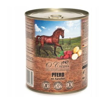 O'CANIS mokra hrana za pse, konjsko meso s krompirjem, 800g