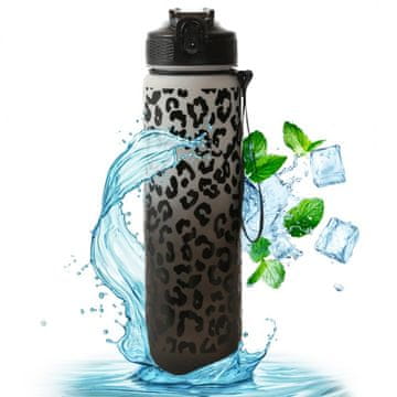 shumee Steklenica za vodo, steklenica Panther 1L ombre bela s črno BD43WZ1