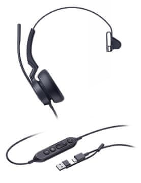 YEALINK Yealink UH46 Mono Teams USB-C/A naglavne slušalke
