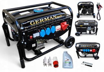 GENERATOR A8 5,2 kW BAKRENA KOLESA AVR+ BAKRENI STATOR NEMŠKA nadomestna oprema