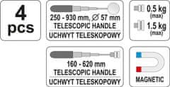 YATO YT-0662 komplet YATO inšpekcijskega ogledala + prijemala