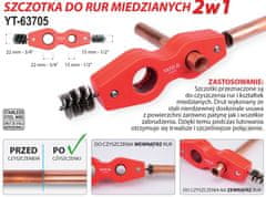 YATO Krtača za bakrene cevi 2 v 1 YT-63705 yato