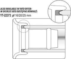 YATO Kalibrator z odstranjevalcem robov za PEX-AL-PEX cevi 16/20/26 mm YT-22374 yato