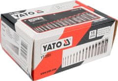 YATO Usnjeni udarci, set 15 kosov / YT-3591 / yato