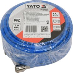 YATO Pnevmatska cev, ojačana s PVC-jem, 10 mm x 20 m s hitrimi priključki / YT-24225 / yato