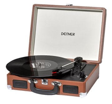Denver Denver VPL-120BROWN gramofon, 33 1/3, 45, 78 RPM, bronasta