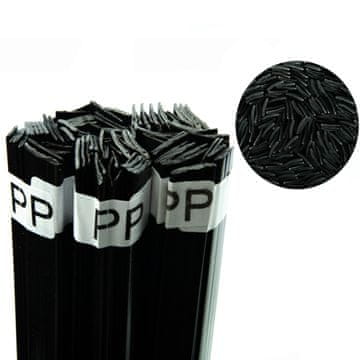 Rosfix PP plastična varilna kovina Črna 100g 12mm trak