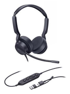 YEALINK USB slušalke z mikrofonom Yealink UH42 Dual, črne