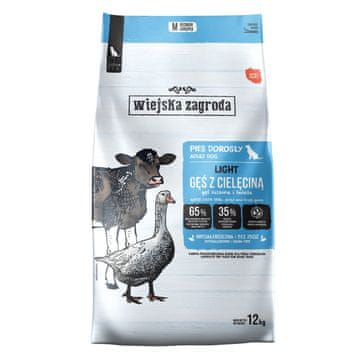 Wiejska Zagroda WIEJSKA ZAGRODA Light Goose with veal pasja hrana 12kg
