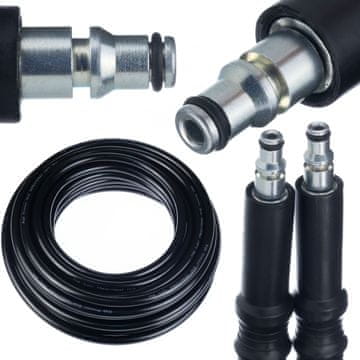 Rosfix 5 m hitropriključna visokotlačna cev za visokotlačne čistilce AR Blue Clean / Michelin / Black Decker / Mac Allister / Makita / Stanley