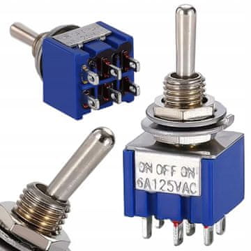 Preklopno stikalo MTS-203 VKLOP-IZKLOP-VKLOP