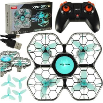 Northix Črn dron Syma X26PRO 2,4 GHz Wi-Fi RC