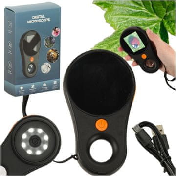 Northix Digitalna mikroskopska lupa, povečava 500x 2Mpx