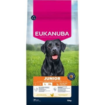 Eukanuba EUKANUBA Premium Nutrition Puppy Junior & Giant Breed Piščanec - suha hrana za pse - 15kg