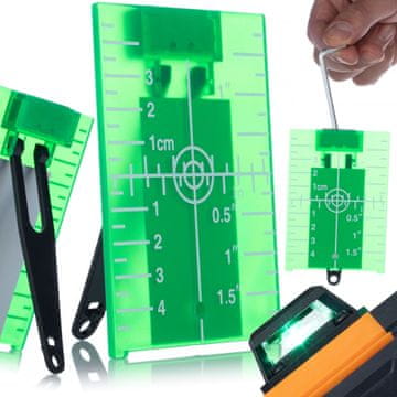 Rosfix Zelena številčnica za odčitavanje laserske nivelirne meritve PLATE