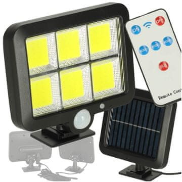Northix Svetilka s senzorjem sončnega gibanja in mraka 120 LED