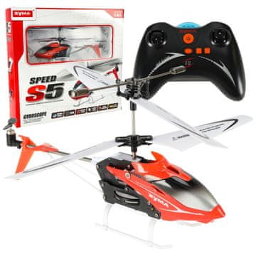 Northix SYMA S5 3CH RC helikopter rdeč