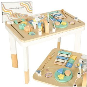 Northix Lulilo Barvita manipulativna miza montessori