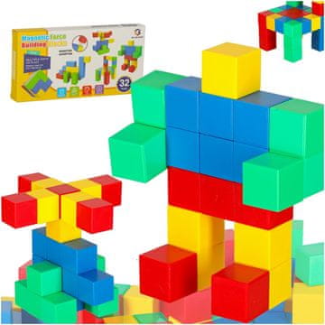 Northix Poučne kubične magnetne kocke 32 el.